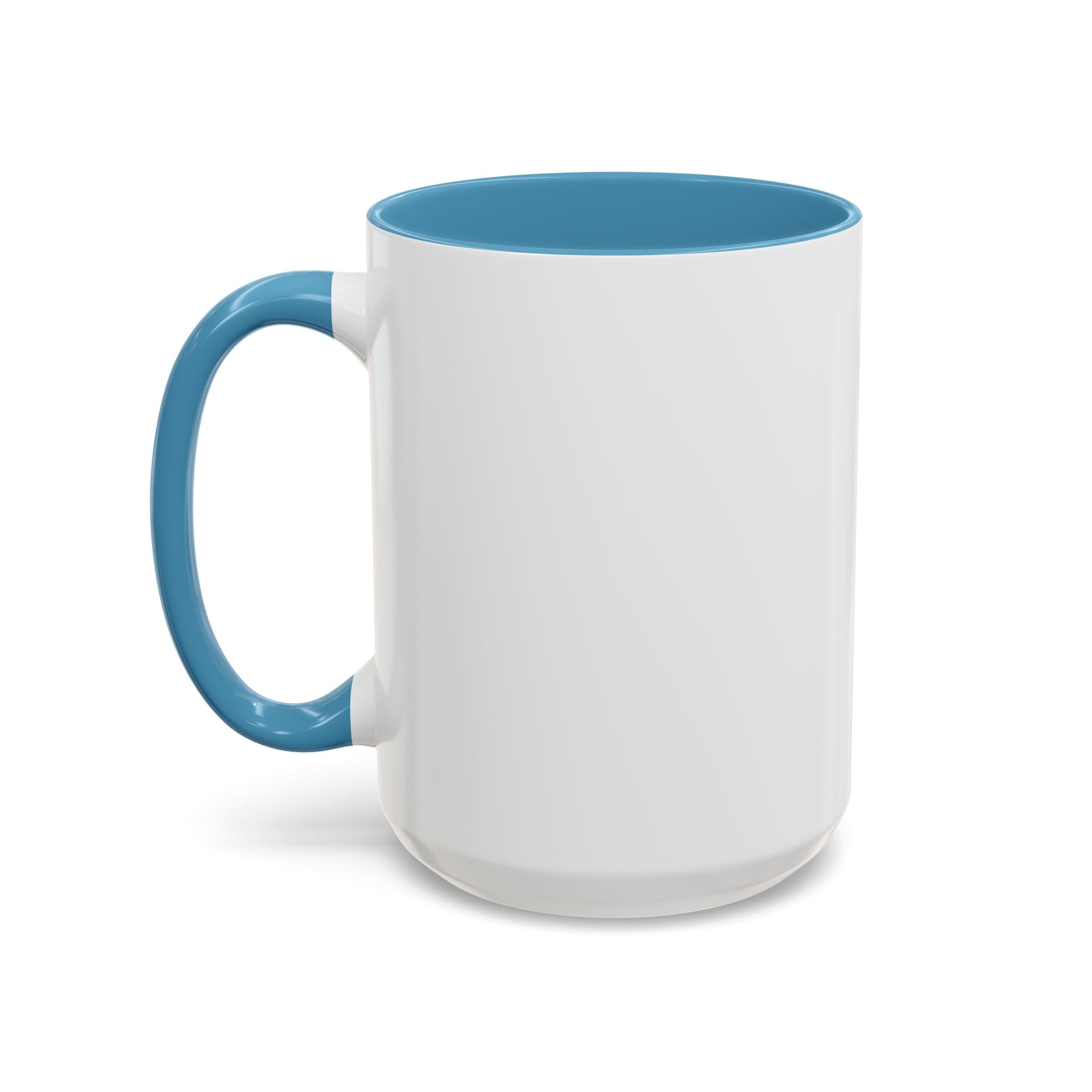Rhino Watercolor Accent Coffee Mug — Colorful Wildlife Art 11/15oz