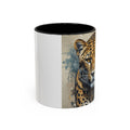 Cheetah Accent Coffee Mug — Wildlife Art Ceramic Tea Cup (11/15oz)